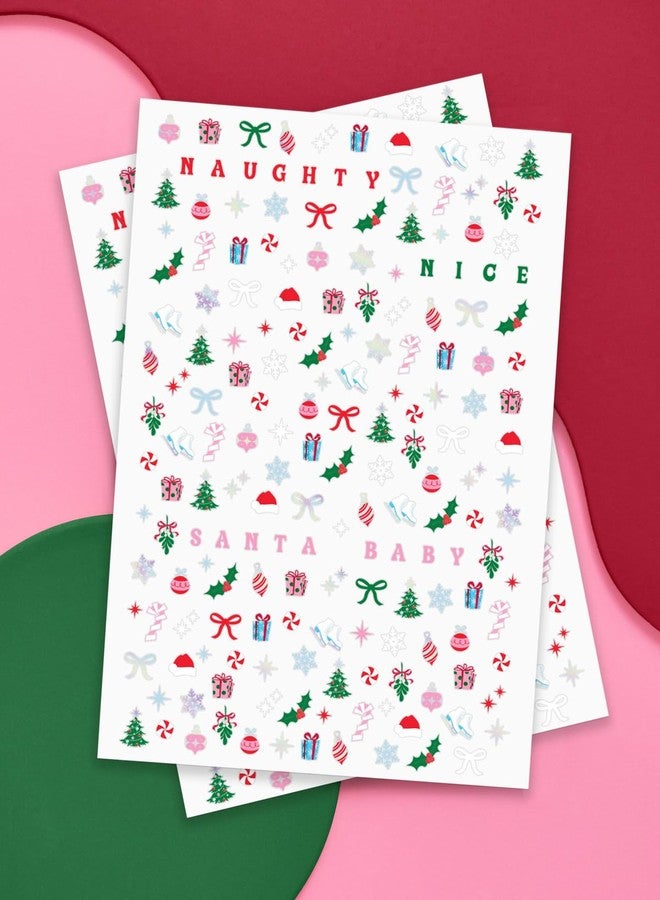xo, Fetti Christmas Nail Stickers | 744 Stickers | Holiday Party Favor, Festive Xmas Decorations, Santa Baby Manicure, Stocking Stuffer - Image 2